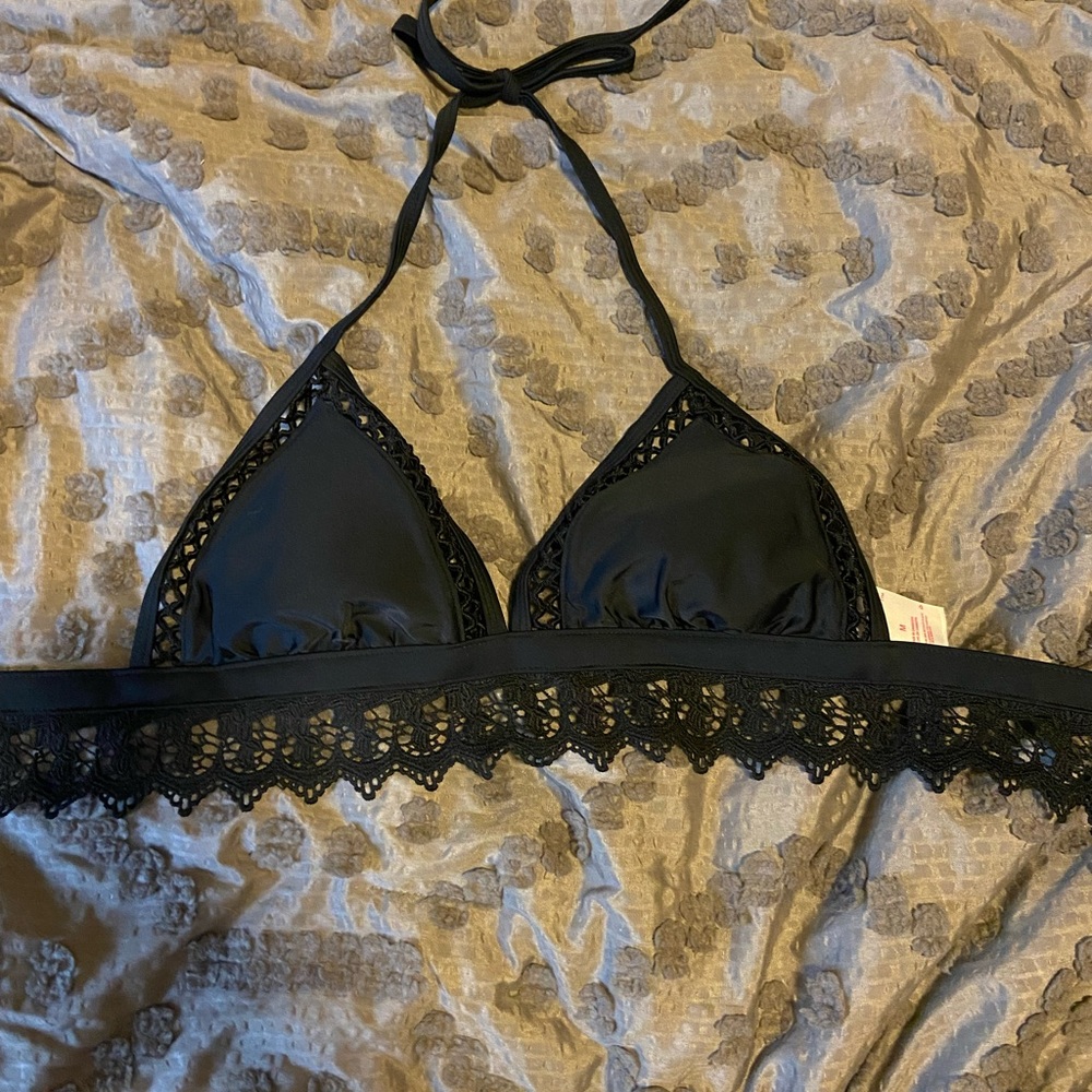 black triangle bikini top